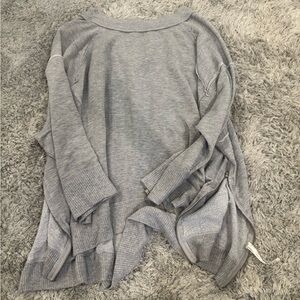 Grey free people lounge crewneck